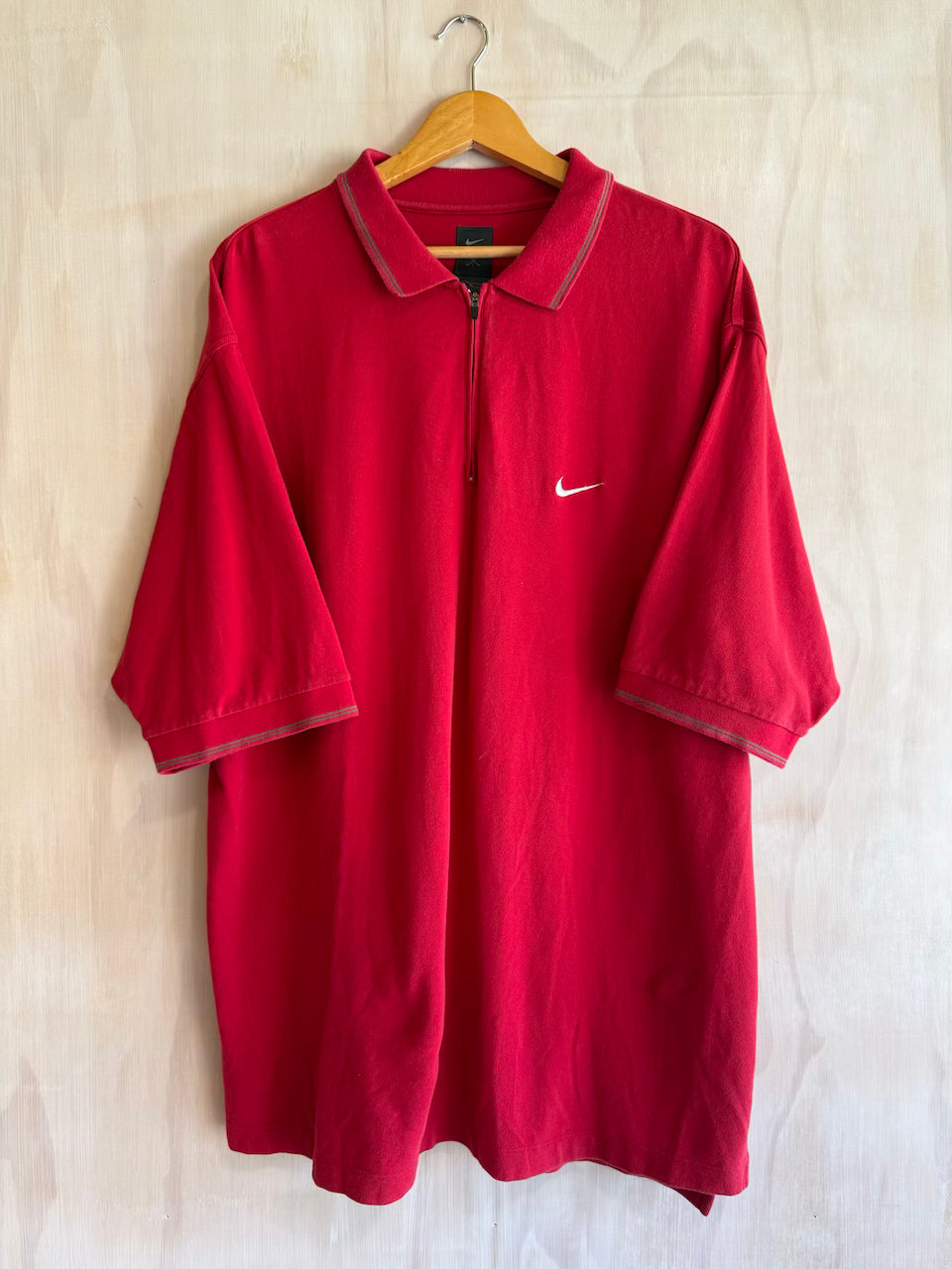 Vintage 1/4 Zip Nike Tiger Woods Golf Polo (XXL)