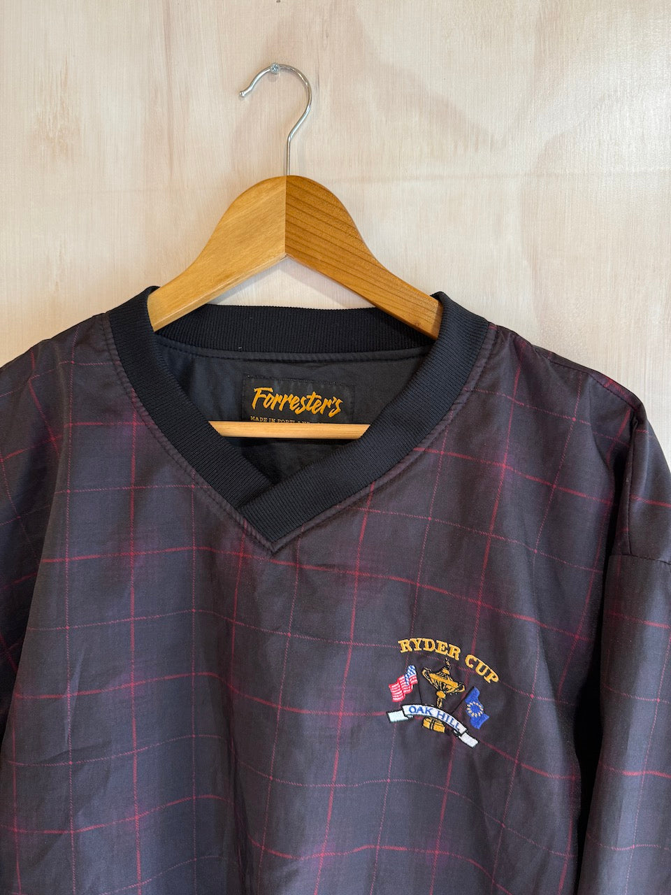 Vintage Oak Hill Plaid Ryder Cup Golf pullover (M/L)