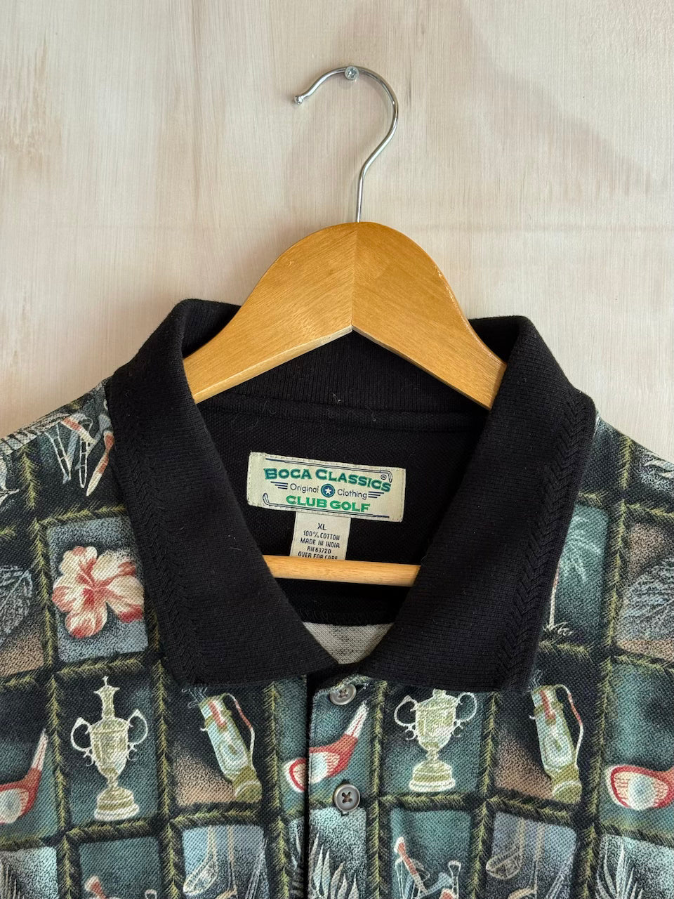 Vintage Abstract Golf Polo (XL)