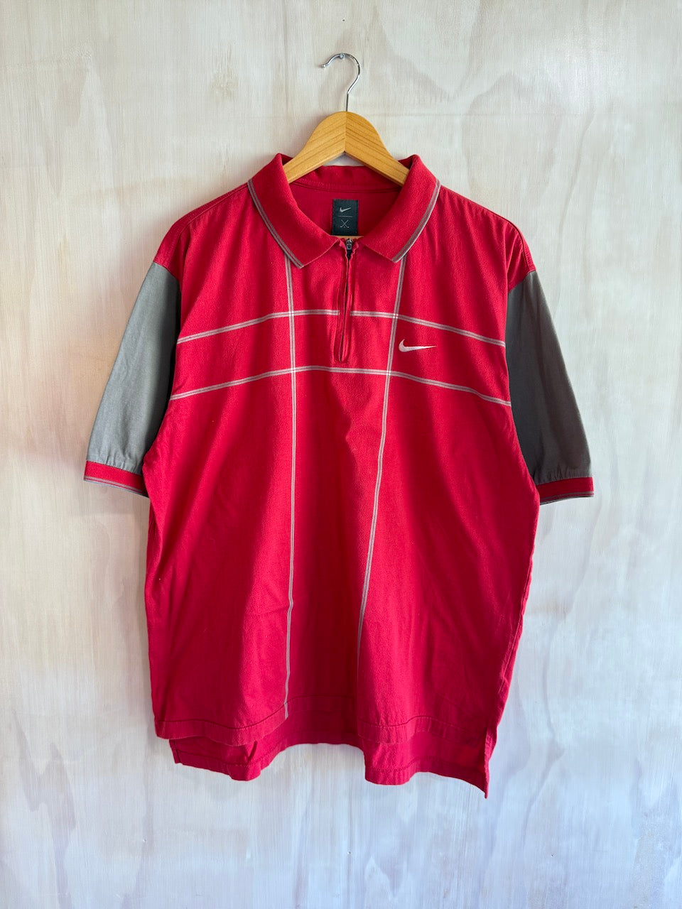 Vintage Tiger Woods 1/4 Zip Nike Golf Polo (XL)