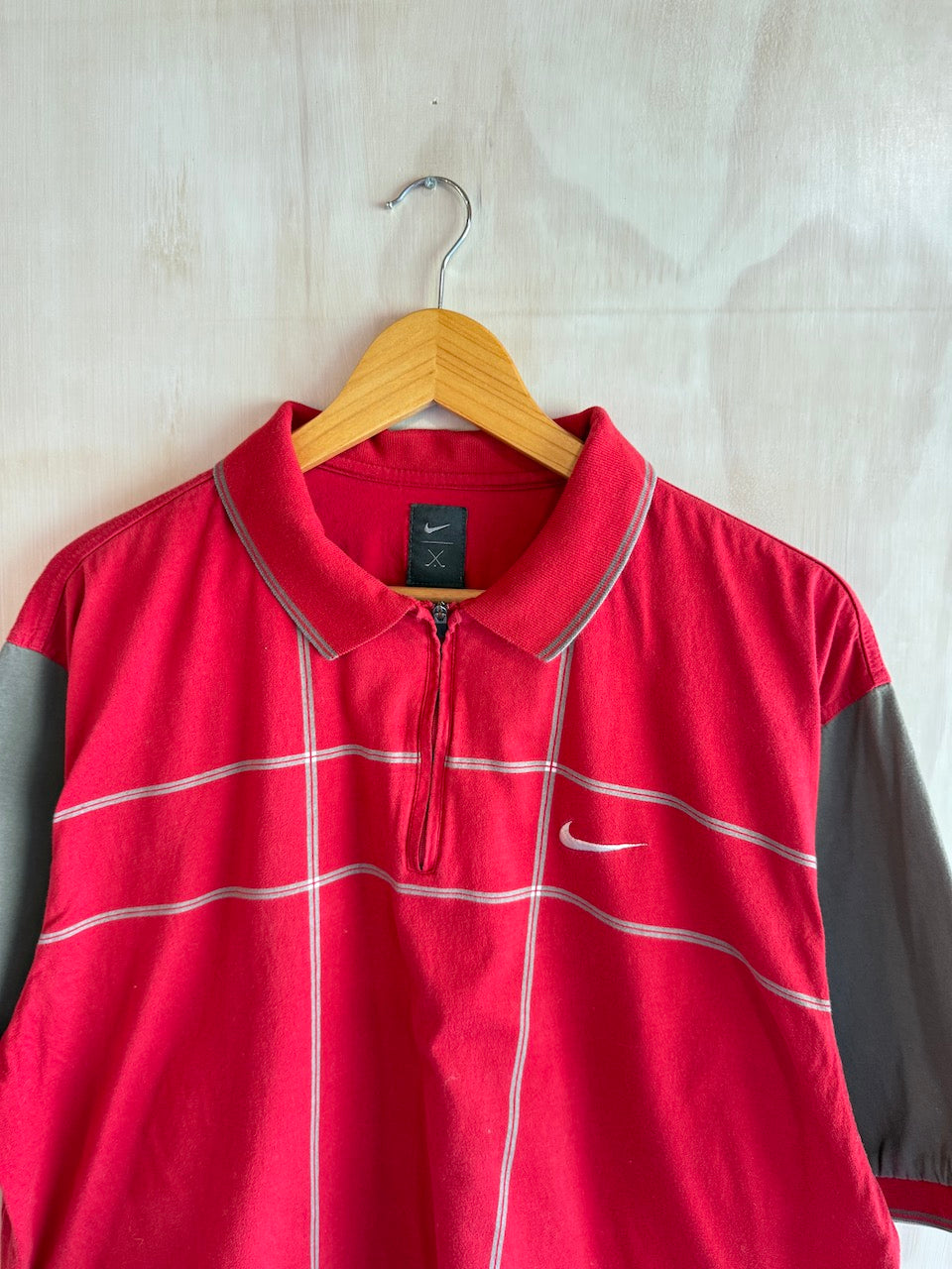 Vintage Tiger Woods 1/4 Zip Nike Golf Polo (XL)