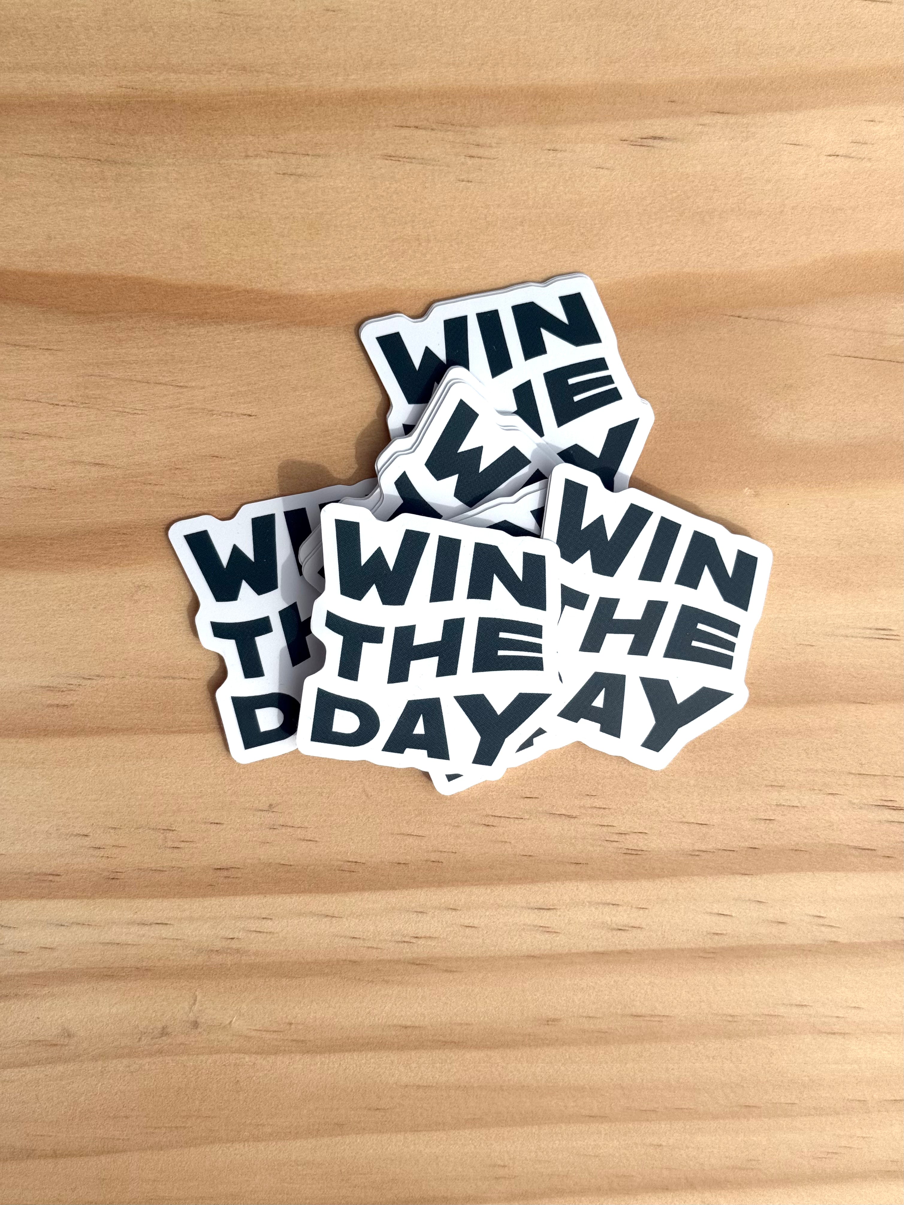WIN THE DAY Golf Sticker