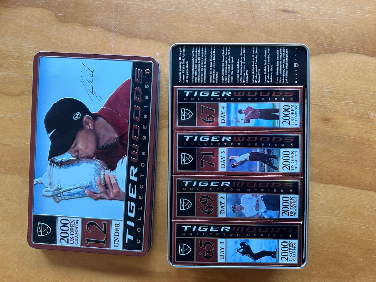 Nike Tiger Woods 2000 U.S. Open Golf Balls Collector Set