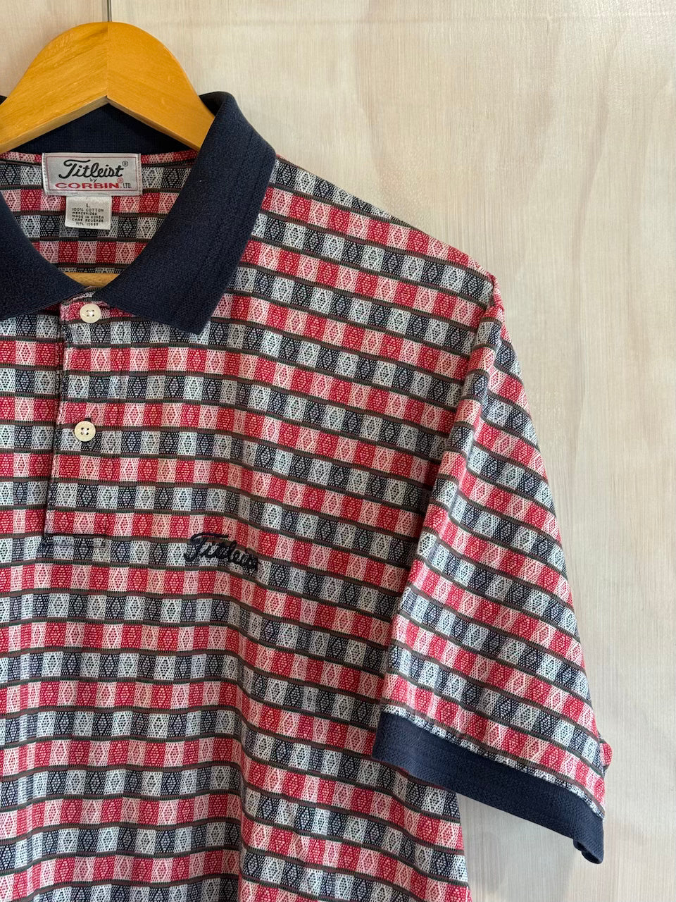 Vintage Geometric Titleist Golf Polo (L)