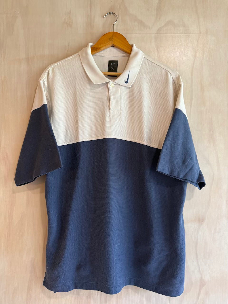 Vintage Collar Swoosh Nike Tiger Woods Golf Polo (L)