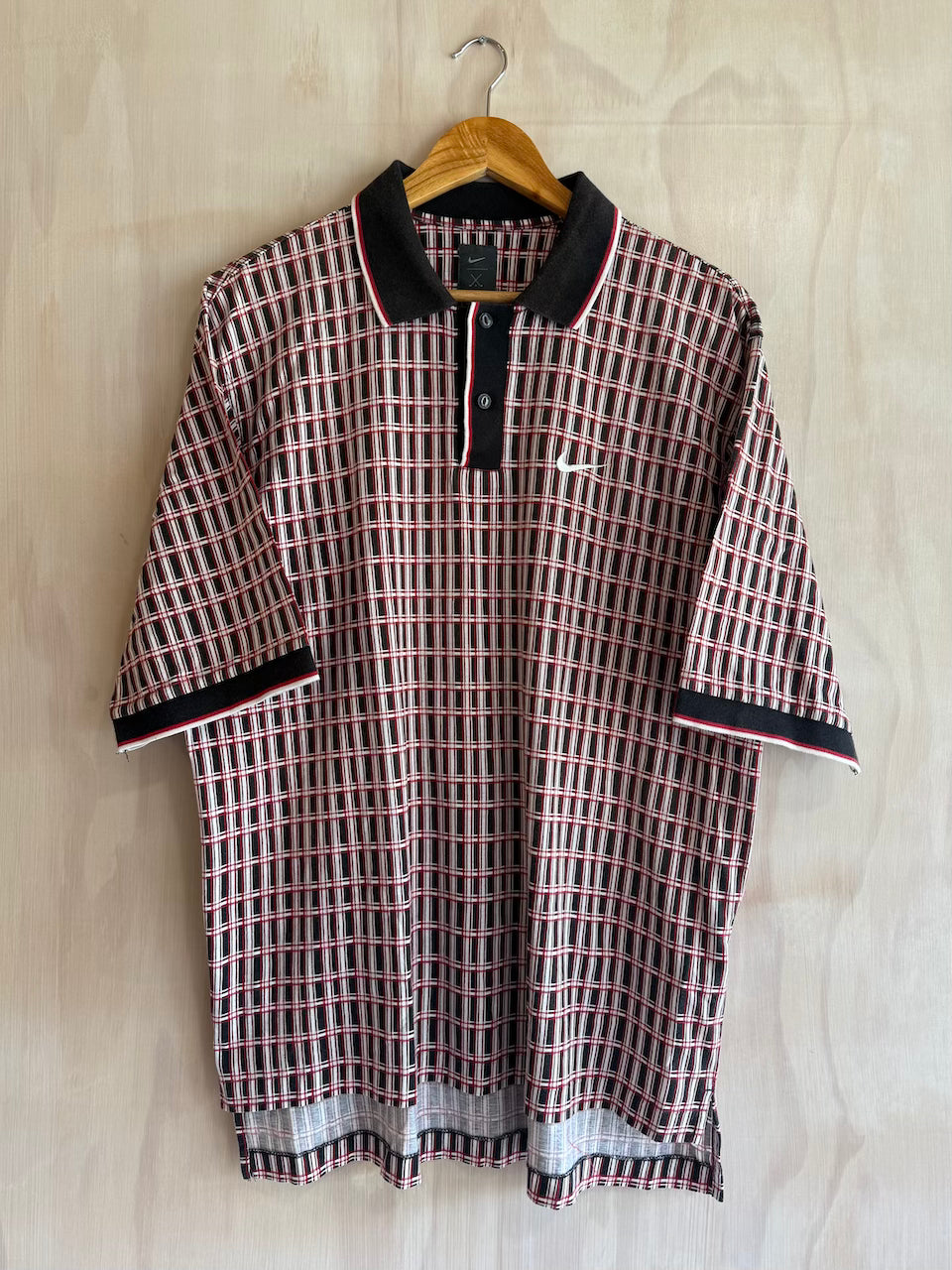 Vintage Geometric Tiger Woods Nike Golf Polo (L)