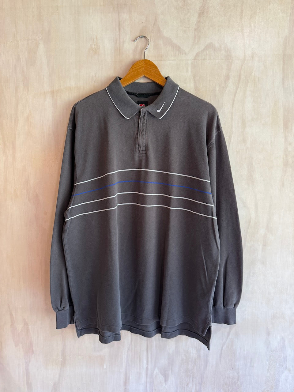 Vintage Nike Tiger Woods 1/4 Zip Long Sleeve Golf Polo (XL)