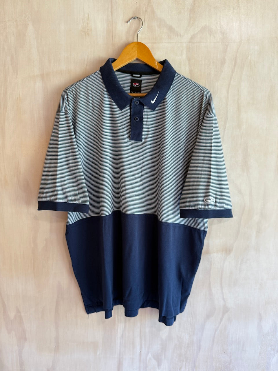 Vintage Nike Tiger Woods Collar Swoosh Golf Polo (XL)