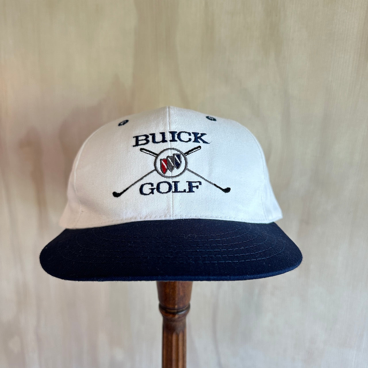Vinatge Buick Golf Hat Wide Brim Leather Strap by Texace