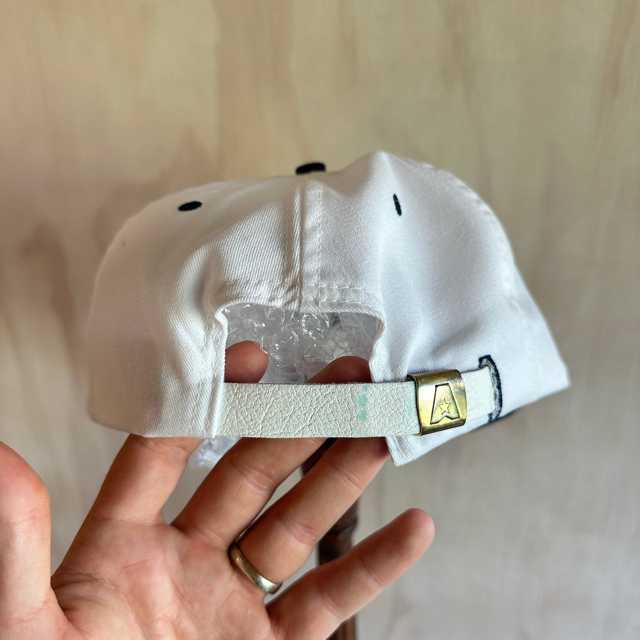 Vinatge Buick Golf Hat Wide Brim Leather Strap by Texace