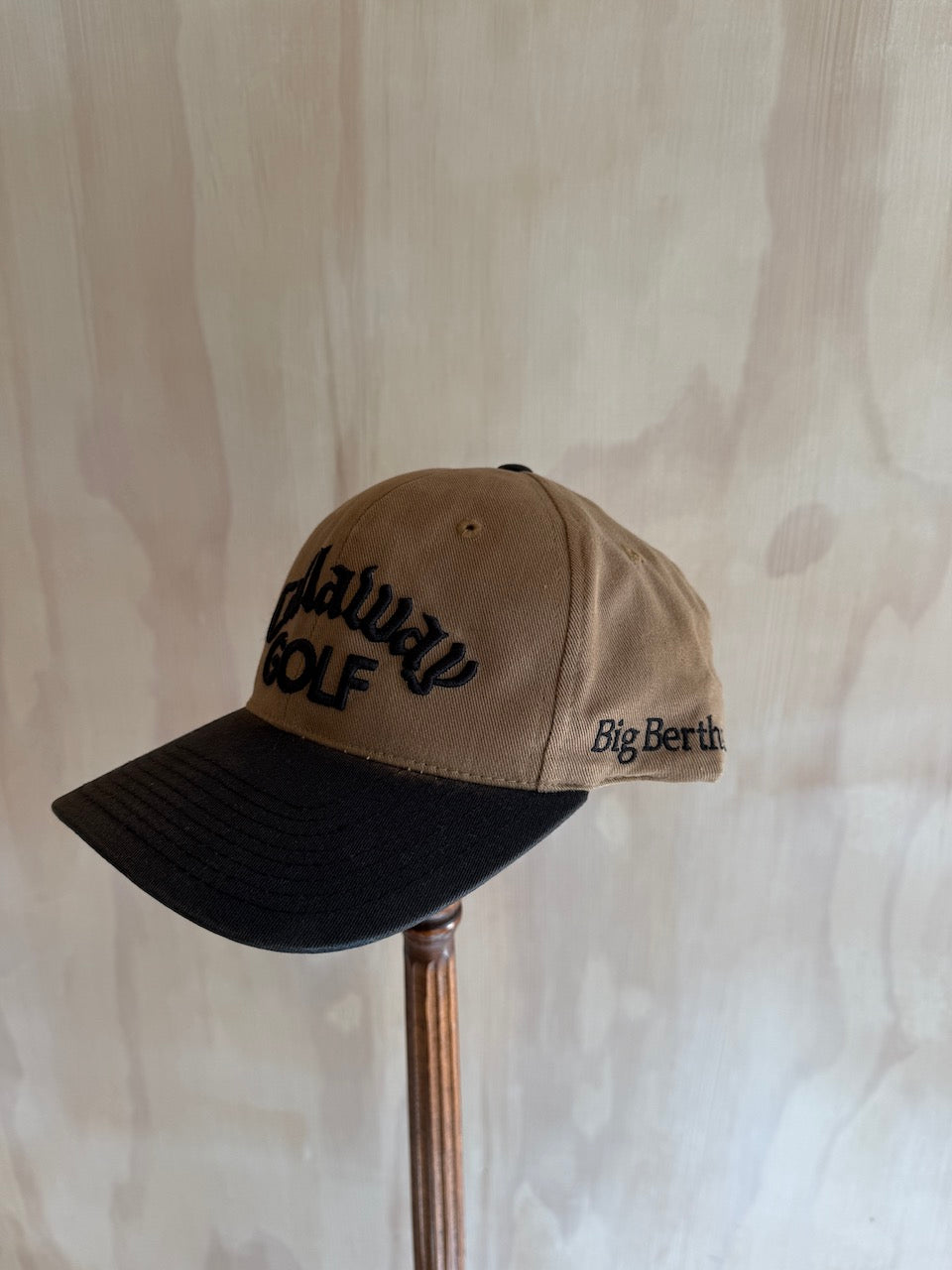 Vintage Callaway Big Bertha 2-Tone Leather Strap Golf Hat