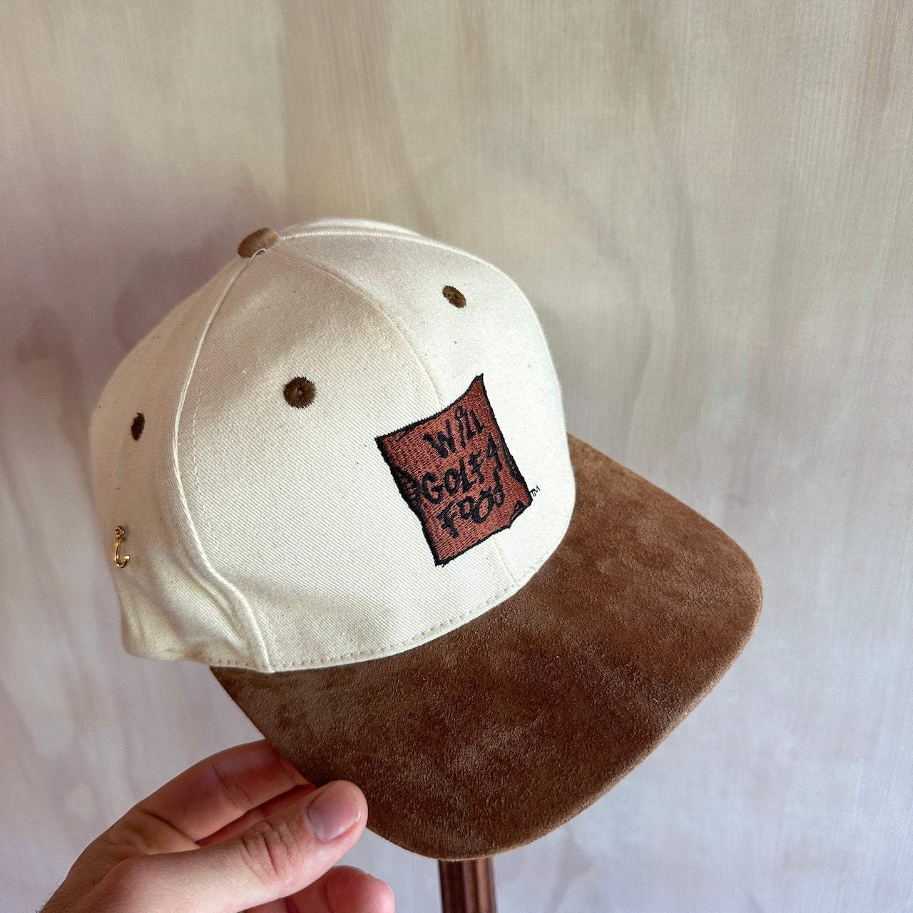 Vintage Suede 2-Tone Will Golf 4 Food Hat