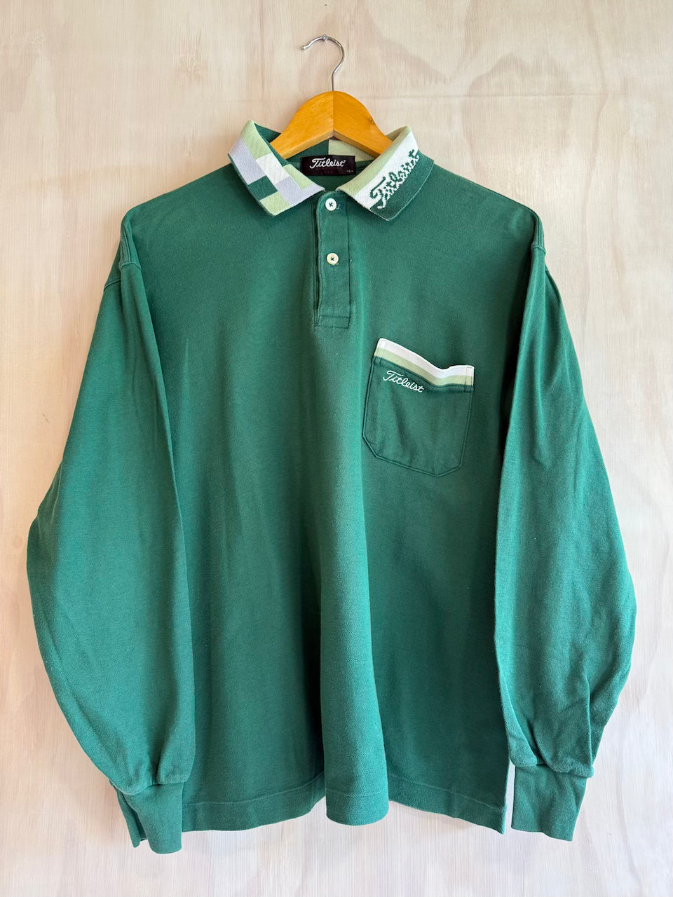 Vintage Titliest Long Sleeve Golf Polo (Short/Boxy M)
