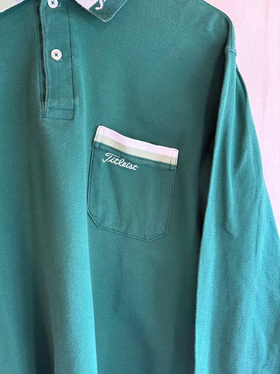 Vintage Titliest Long Sleeve Golf Polo (Short/Boxy M)