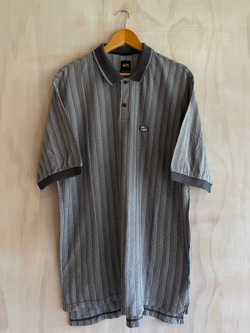 Vintage Nike Tiger Woods Striped Golf Polo (XL)