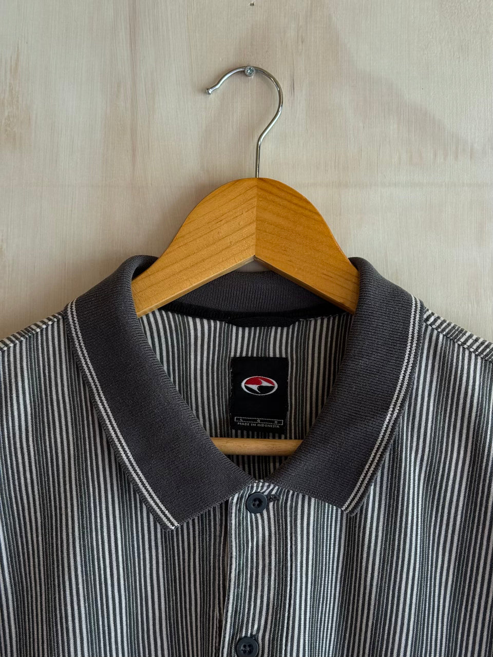 Vintage Nike Tiger Woods Striped Golf Polo (XL)