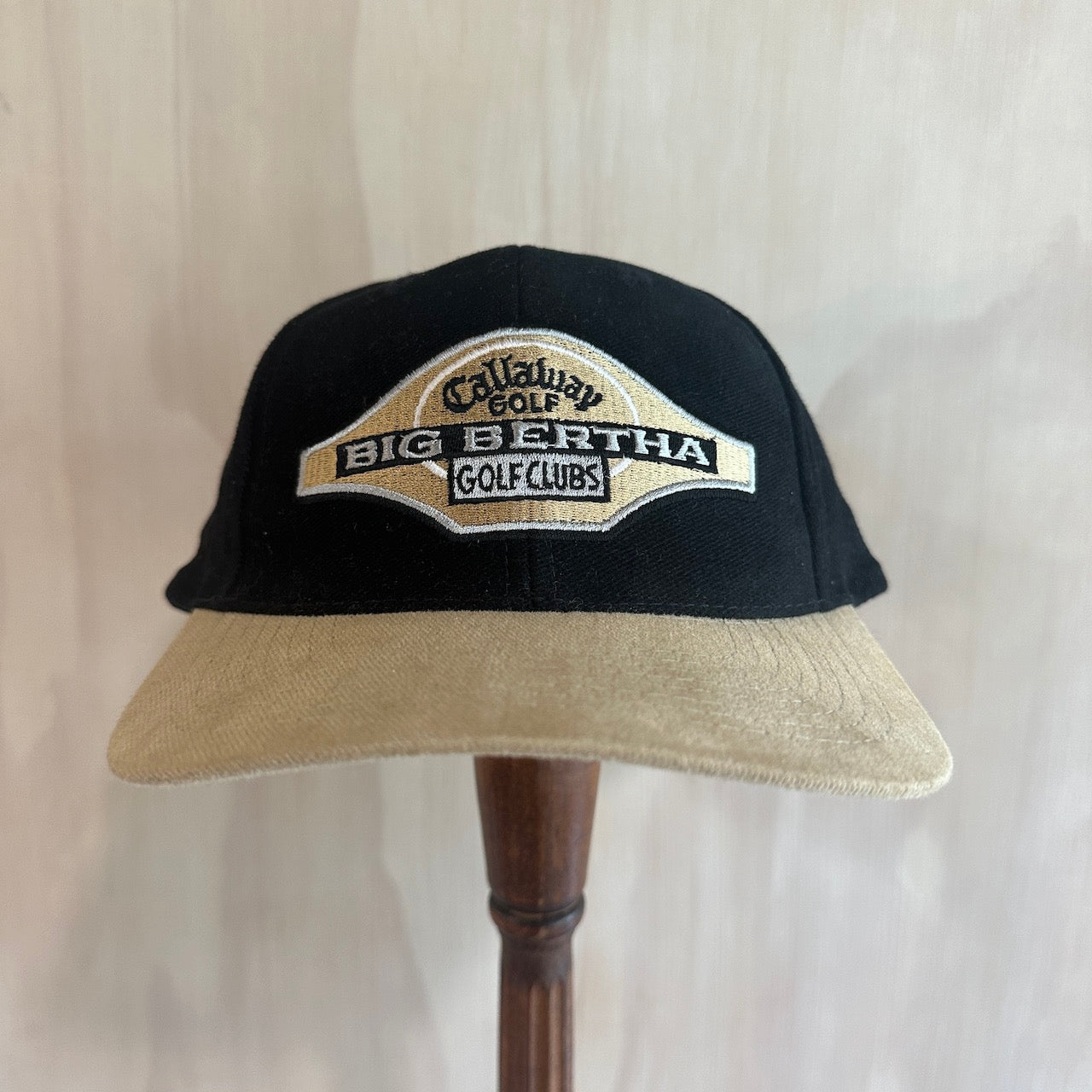Vintage Callaway Big Bertha 2-Tone Leather Strap Hat