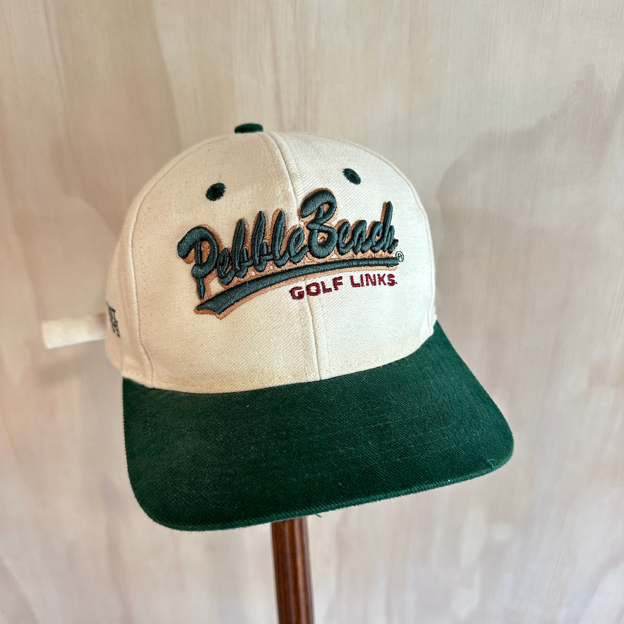 Vintage Pebble Beach 2-Tone Golf Hat