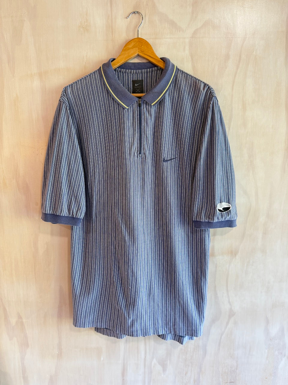 Vintage Nike Tiger Woods 1/4 Zip Golf Polo (Tall, M)