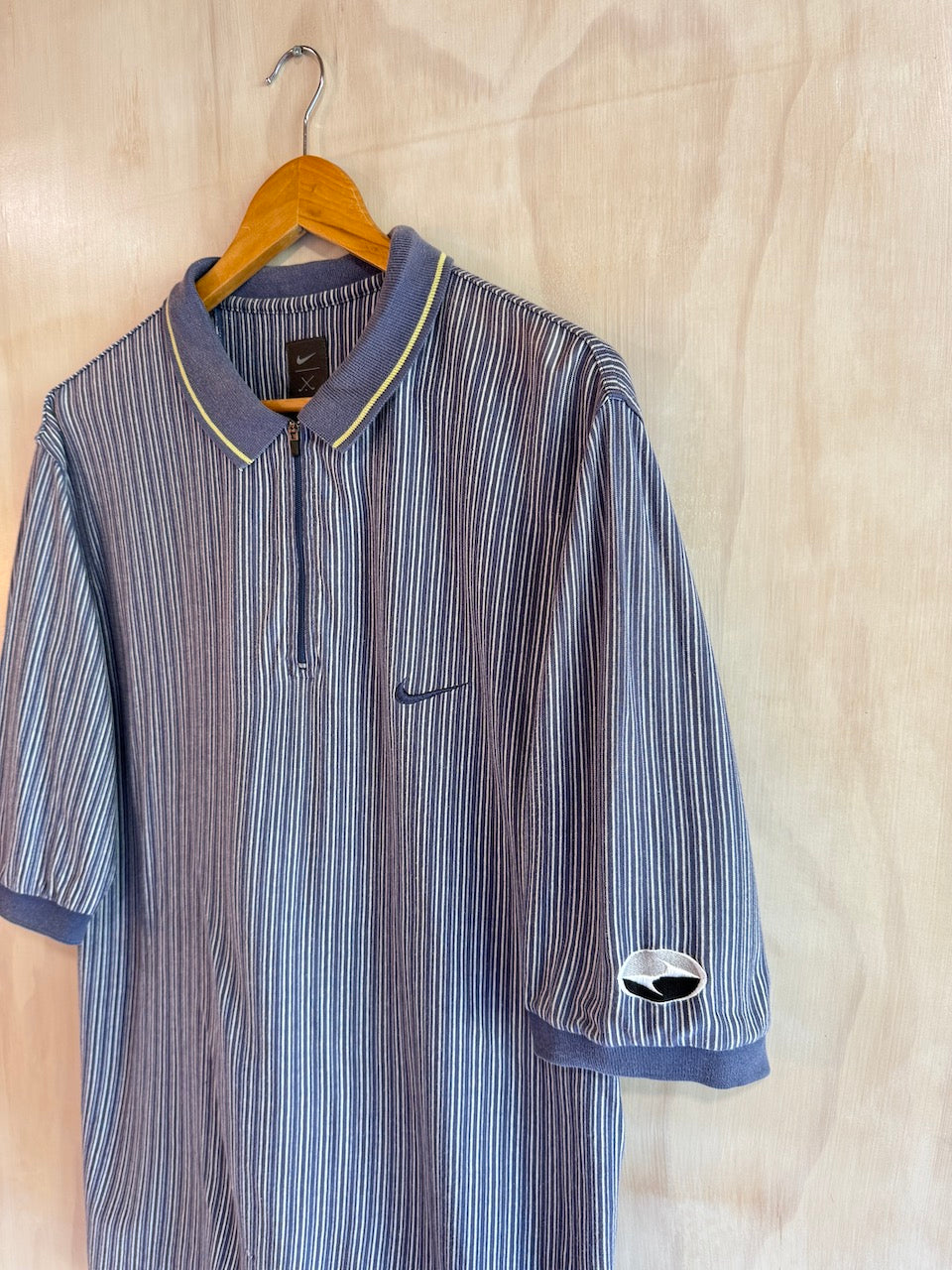 Vintage Nike Tiger Woods 1/4 Zip Golf Polo (Tall, M)