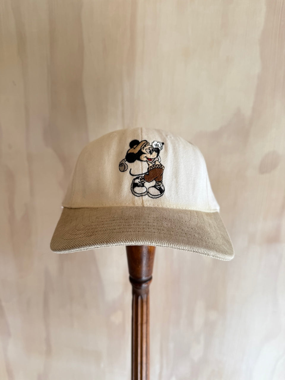 Vintage Mickey Mouse Disney Golf Hat Leather strap