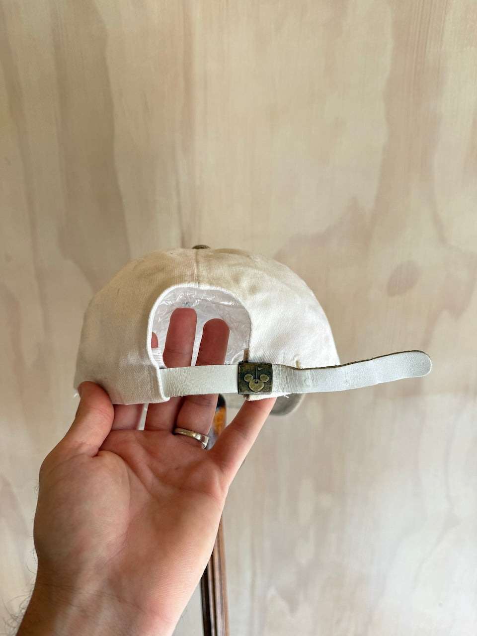Vintage Mickey Mouse Disney Golf Hat Leather strap
