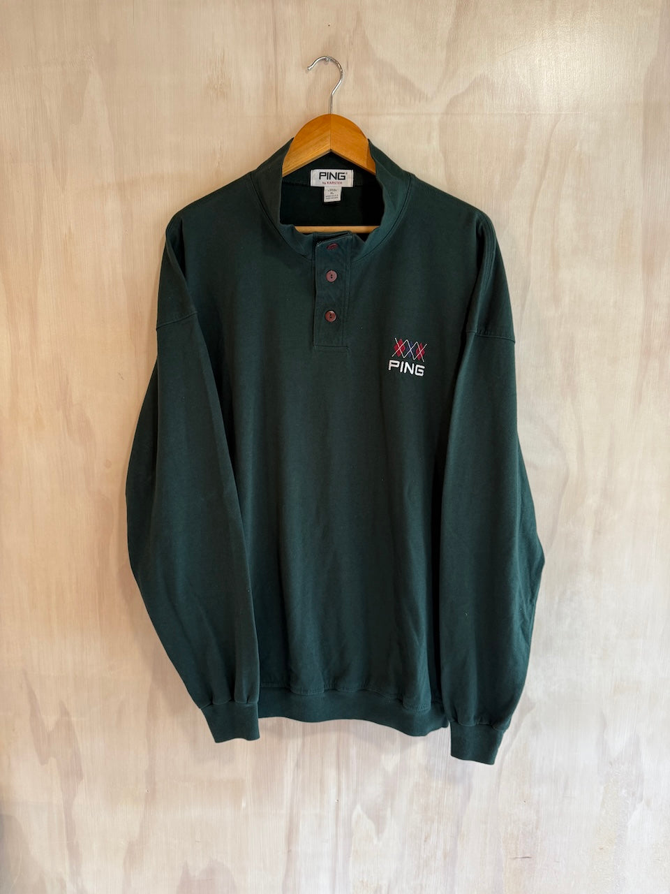 Vintage PING Henley Golf Shirt (XL)