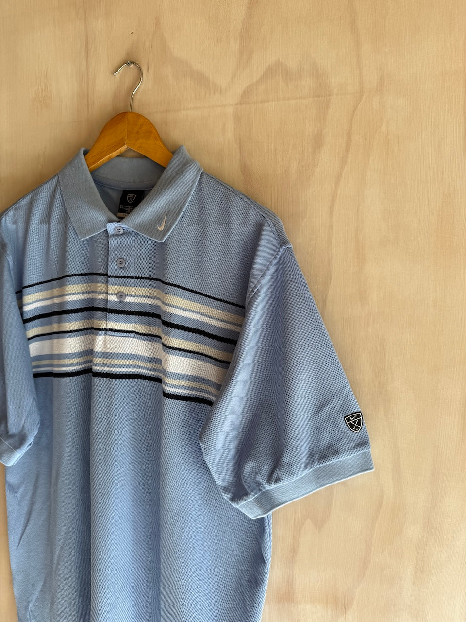 Vintage Japanese Nike Collar Swoosh Golf Polo (L)
