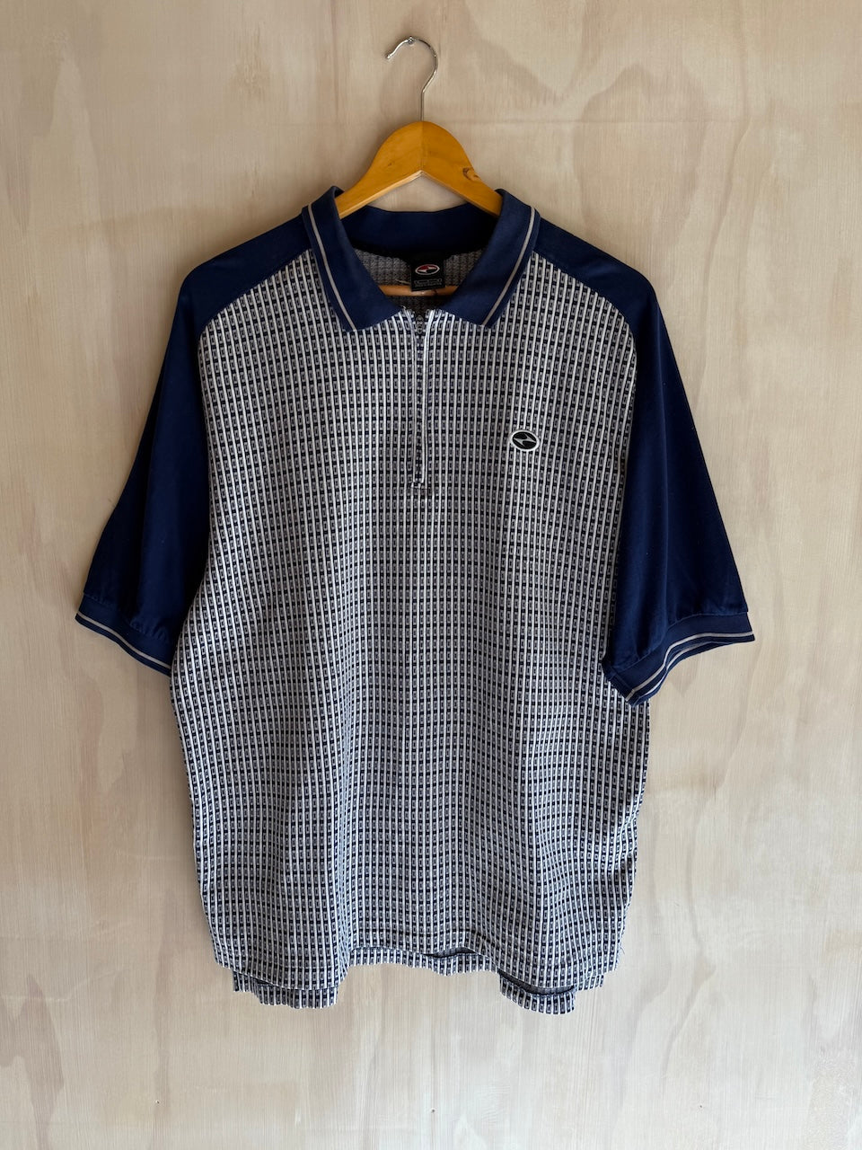 Vintage Nike Tiger Woods 1/4 Zip Geometric Golf Polo (L)