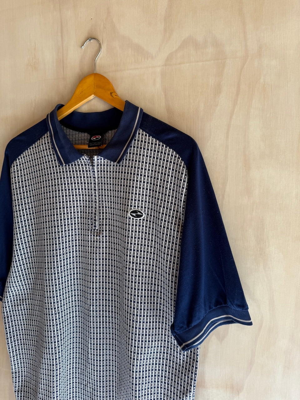 Vintage Nike Tiger Woods 1/4 Zip Geometric Golf Polo (L)