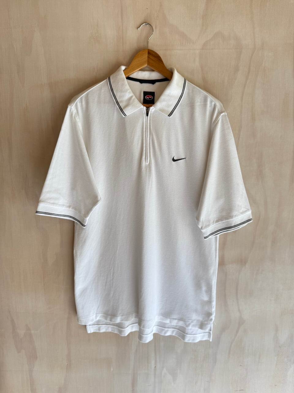 Vintage Nike Tiger Woods 1/4 Zip Golf Polo (Tall, M)