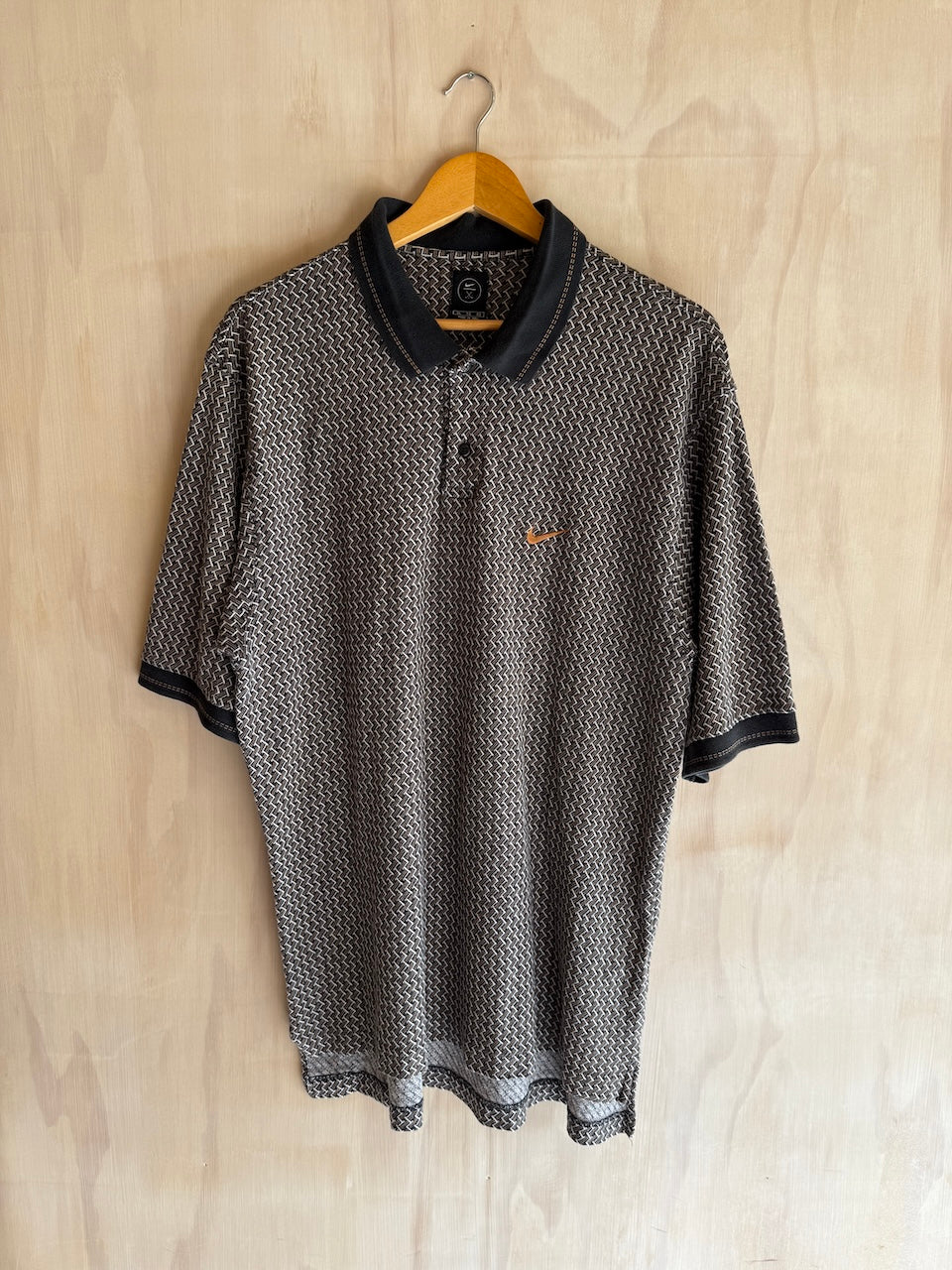 Vintage Nike Geometric Golf Polo (Tall, L)