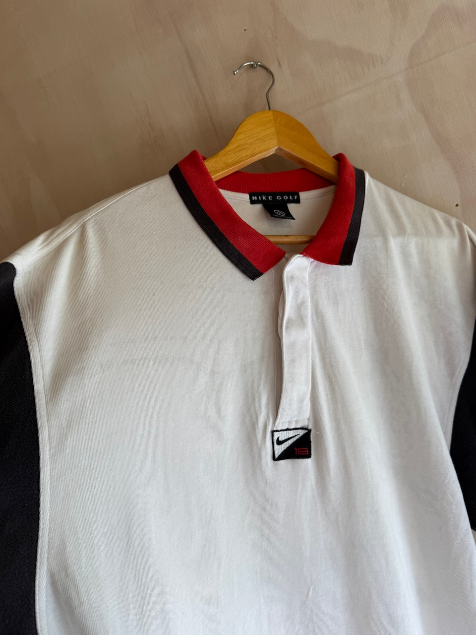 Vintage Nike 1/4 Zip Swoosh 18 Golf Polo (XL)(Marks)